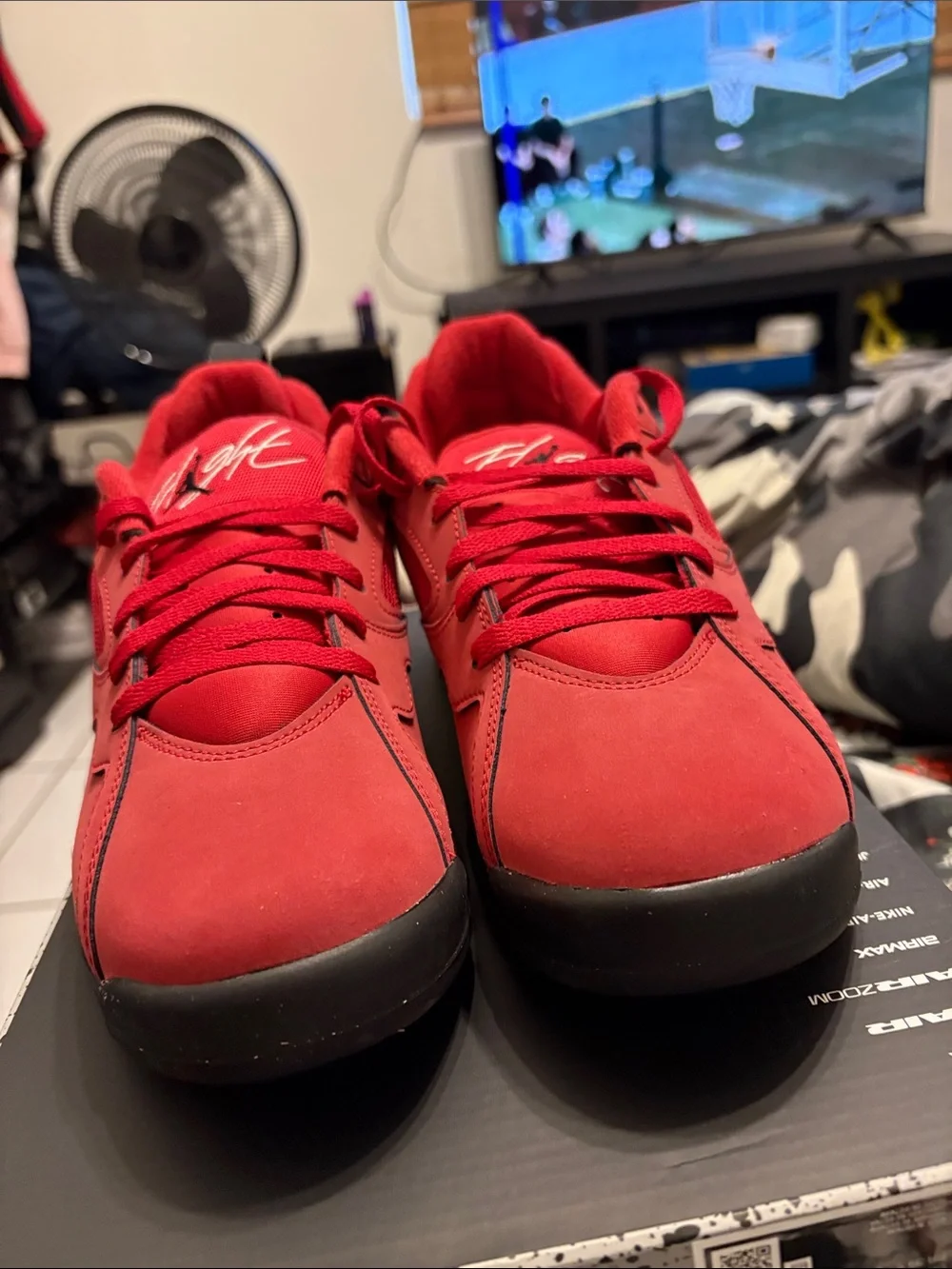 Jordan  MVP 92 Red Low-Top Sneakers with White Jumpman logo New mns sz 8